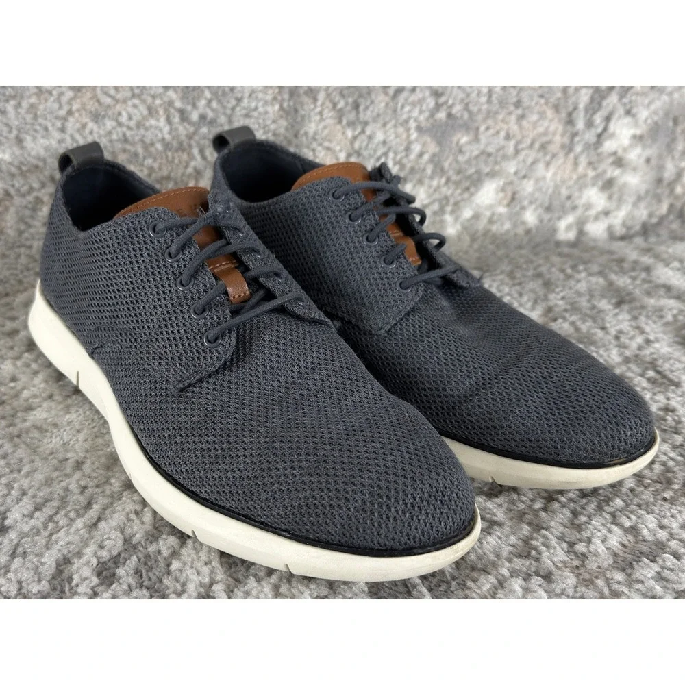 Cole Haan Size 9 Grand Stitchlite Knit‎ Wingtip Oxford Casual Shoes Gray Mens